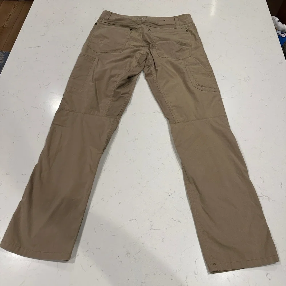 Kuhl Radikl Mens Khaki Tan Hybrid Hiking Work Pants 30x32 Stretch 7 Pocket